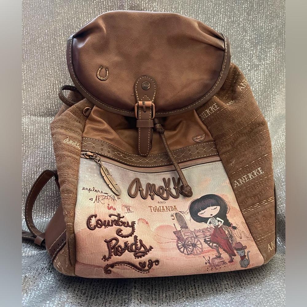 Anekke Brown Backpack - Picture 2 of 10